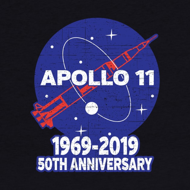 Apollo 11 50th Anniversary NASA Moon Landing Logo by RadStar